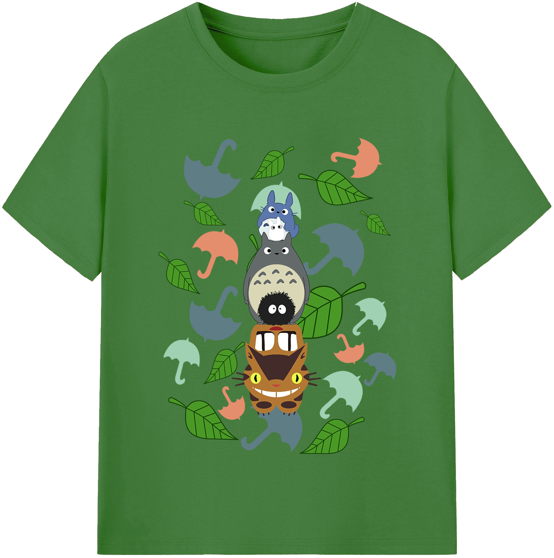 （画像用） となりのトトロ 草壁メイ 草壁サツキ My Neighbor Totoro Satsuki Kusakabe Mei Kusakabe レディースカジュアルプリントTシャツ（綿100％）